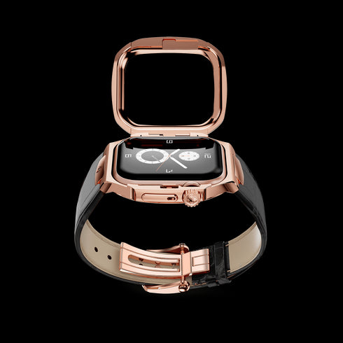 Apple Watch Case - ROL45 - Rose Gold / Black